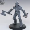 Miniature<Bandit With Axes - Miniature Marvels: Airplane Models & Painted Dice