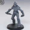 Miniature<Bandit With Daggers - Miniature Marvels: Airplane Models & Painted Dice