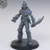 Miniature<Bandit With Scimitar - Miniature Marvels: Airplane Models & Painted Dice