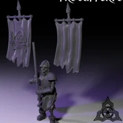 Miniature*Banner Holder - Miniature Marvels: Airplane Models & Painted Dice