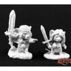 Miniature<Barbarian Mouslings (2): Dark Heaven Legends RPR 03824 - Miniature Marvels: Airplane Models & Painted Dice
