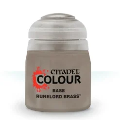 Paint<BASE: RUNELORD BRASS (12ML) - Miniature Marvels: Airplane Models & Painted Dice