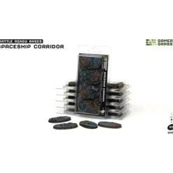 Shop All*Battle Ready Bases - Spaceship Corridor: Oval 60mm (x4) LTG GSG-GGB-SPO60 - Miniature Marvels: Airplane Models & Painted Dice