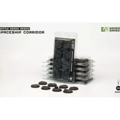 Shop All*Battle Ready Bases - Spaceship Corridor: Round 32mm (x8) LTG GSG-GGB-SPR32 - Miniature Marvels: Airplane Models & Painted Dice