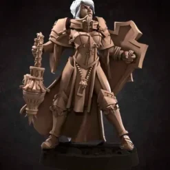 Miniature<Battle Sister Purifier - Miniature Marvels: Airplane Models & Painted Dice