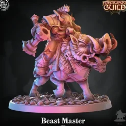 Miniature<Beast Master - Miniature Marvels: Airplane Models & Painted Dice