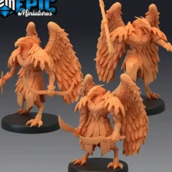 Miniature<Birdfolk Eagels - Miniature Marvels: Airplane Models & Painted Dice