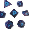Shop All*Black Oak Workshop - Black Death - Dreadgloom 7 Set of Dice - Miniature Marvels: Airplane Models & Painted Dice