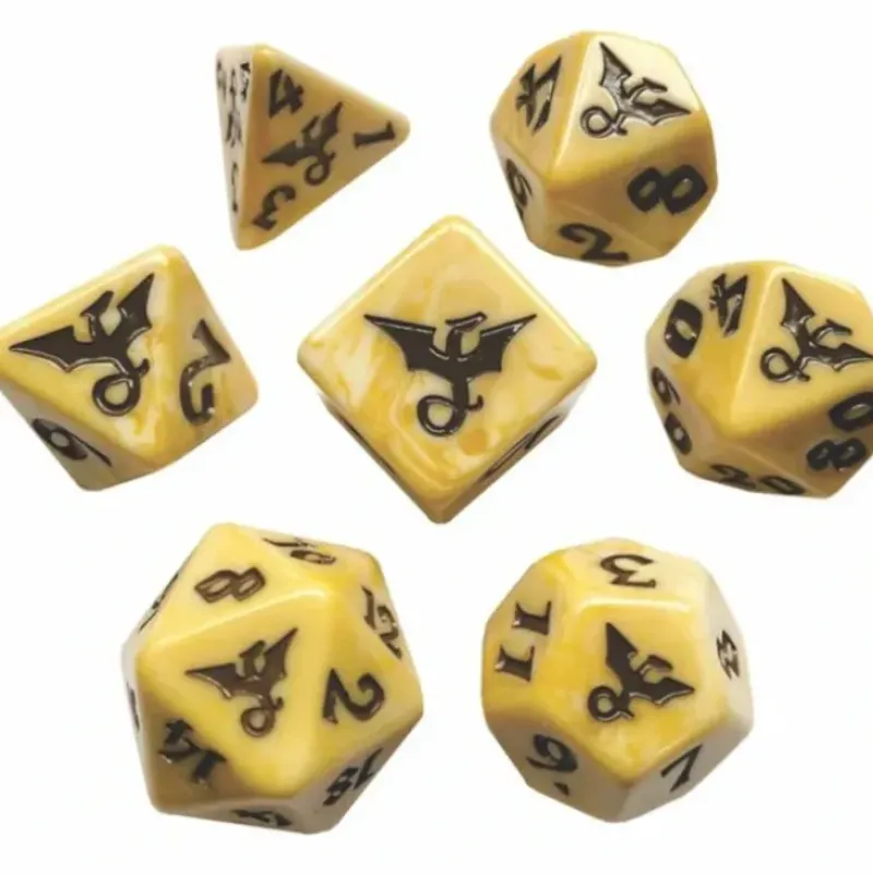 Shop All*Black Oak Workshop - Dragons - Dracolich 7 Set of Dice - Miniature Marvels: Airplane Models & Painted Dice
