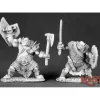 Miniature<Black Orc Warriors (2): Dark Heaven Legends RPR 03489 - Miniature Marvels: Airplane Models & Painted Dice