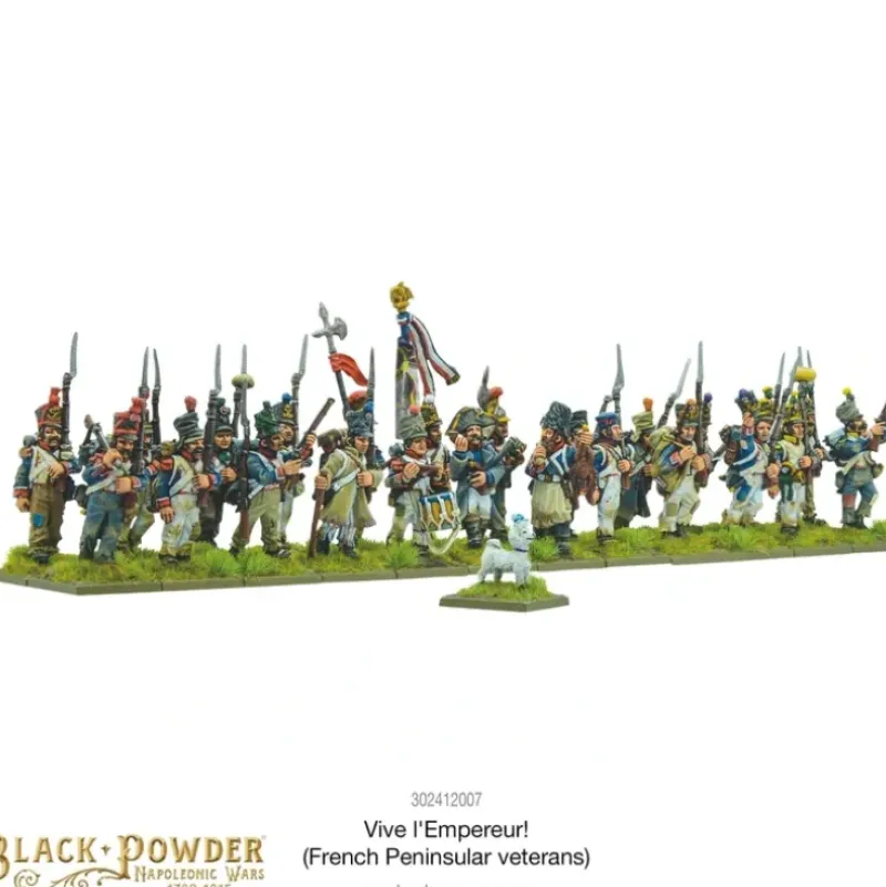 Shop All*Black Powder - Napoleonic French: Vive L'Empereur! (French Peninsular Veterans) - Miniature Marvels: Airplane Models & Painted Dice
