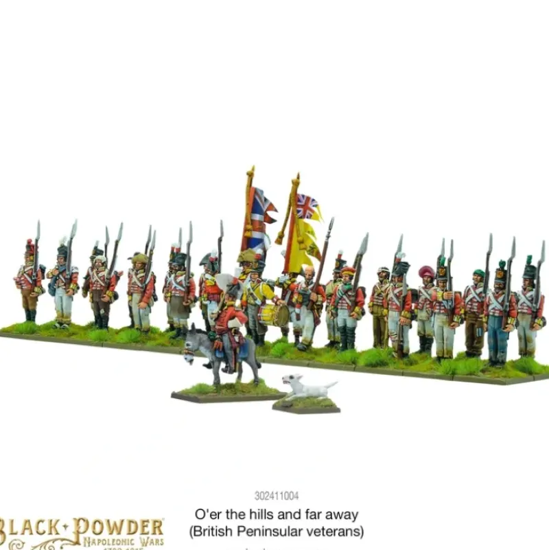 Shop All*Black Powder - Napoleonic British: O'er The Hills And Far Away (British Peninsular Veterans) - Miniature Marvels: Airplane Models & Painted Dice