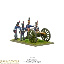 Shop All*Black Powder - Napoleonic Dutch-Belgians: Foot Artillery With 6-Pdr - Miniature Marvels: Airplane Models & Painted Dice