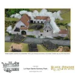 Shop All*Black Powder Epic Battles - Waterloo: La Haye Sainte Scenery Pack - Miniature Marvels: Airplane Models & Painted Dice