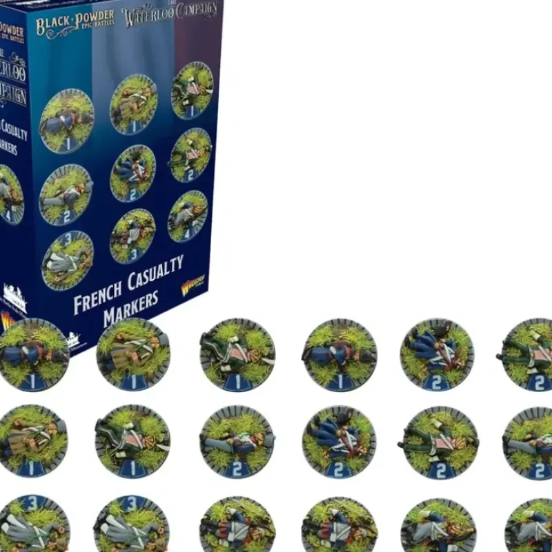 Shop All*Black Powder Epic Battles - Waterloo: French Casualty Markers - Miniature Marvels: Airplane Models & Painted Dice