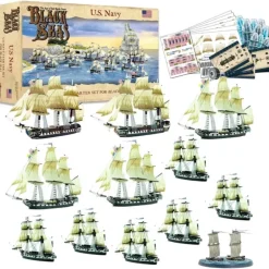 Shop All*Black Seas - US Fleet: U.S. Navy Fleet (1770 - 1830) - Miniature Marvels: Airplane Models & Painted Dice