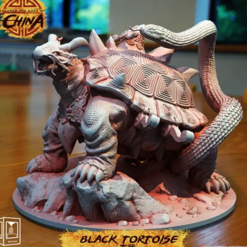 Miniature<Black Tortoise - Miniature Marvels: Airplane Models & Painted Dice