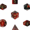 Dice<Black-Blue with Gold: Gemini 12d6 16mm Dice Set CHX 26635 - Miniature Marvels: Airplane Models & Painted Dice