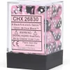 Dice<Black-Pink / White: Gemini 36d6 12mm Dice Block CHX 26830 - Miniature Marvels: Airplane Models & Painted Dice