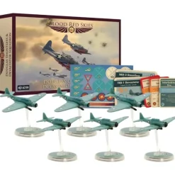 Shop All*Blood Red Skies - US Air Forces: Douglas Dauntless & Devastator Squadron - Miniature Marvels: Airplane Models & Painted Dice