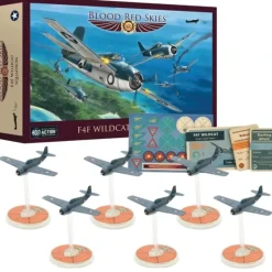 Shop All*Blood Red Skies - US Air Force: F4F Wildcat Squadron - Miniature Marvels: Airplane Models & Painted Dice