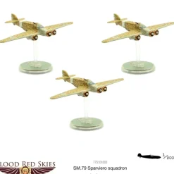 Shop All*Blood Red Skies: SM.79 Sparviero Squadron - Miniature Marvels: Airplane Models & Painted Dice