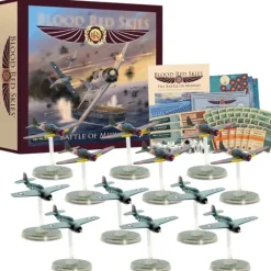 Shop All*Blood Red Skies: The Battle of Midway Starter Set - Miniature Marvels: Airplane Models & Painted Dice