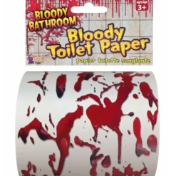 Egpull<BLOODY Toilet Paper Roll - Halloween Party Bathroom Blood GaG Joke Horror Prank - Miniature Marvels: Airplane Models & Painted Dice