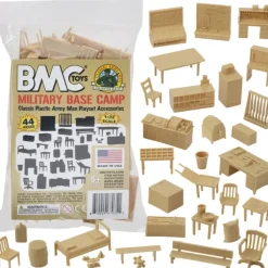 Airplane Model*BMC Toys 67035 Classic Marx Military Base Camp Accessory Set - Miniature Marvels: Airplane Models & Painted Dice