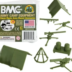 Airplane Model*BMC Toys 67063 Classic Plastic Army Men Camp Equipment - Miniature Marvels: Airplane Models & Painted Dice