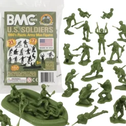 Airplane Model*BMC Toys 48573 Plastic WWII Army Men US Soldiers - Miniature Marvels: Airplane Models & Painted Dice