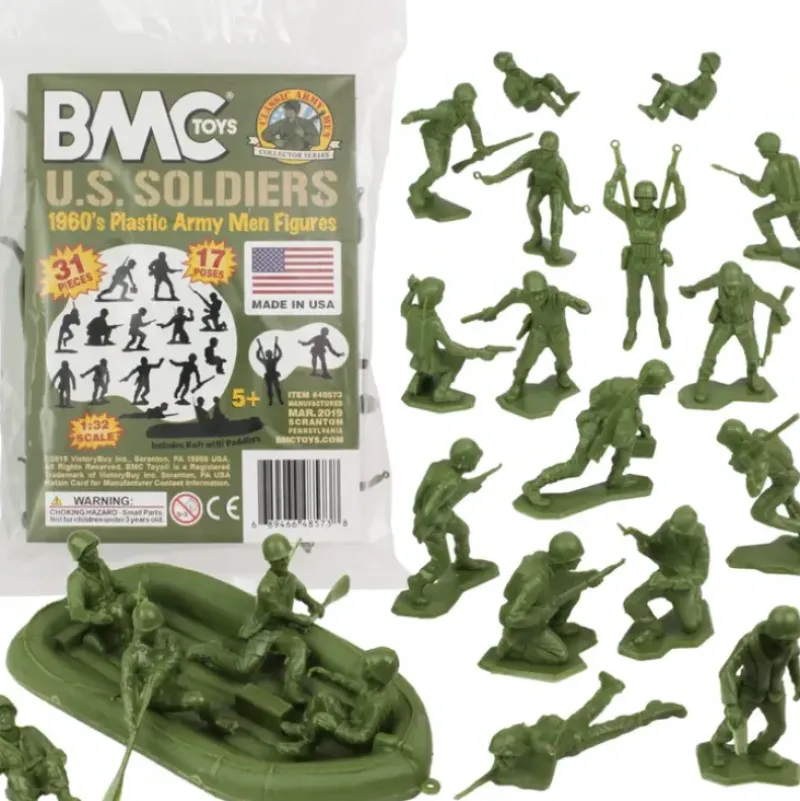 Airplane Model*BMC Toys 48573 Plastic WWII Army Men US Soldiers - Miniature Marvels: Airplane Models & Painted Dice