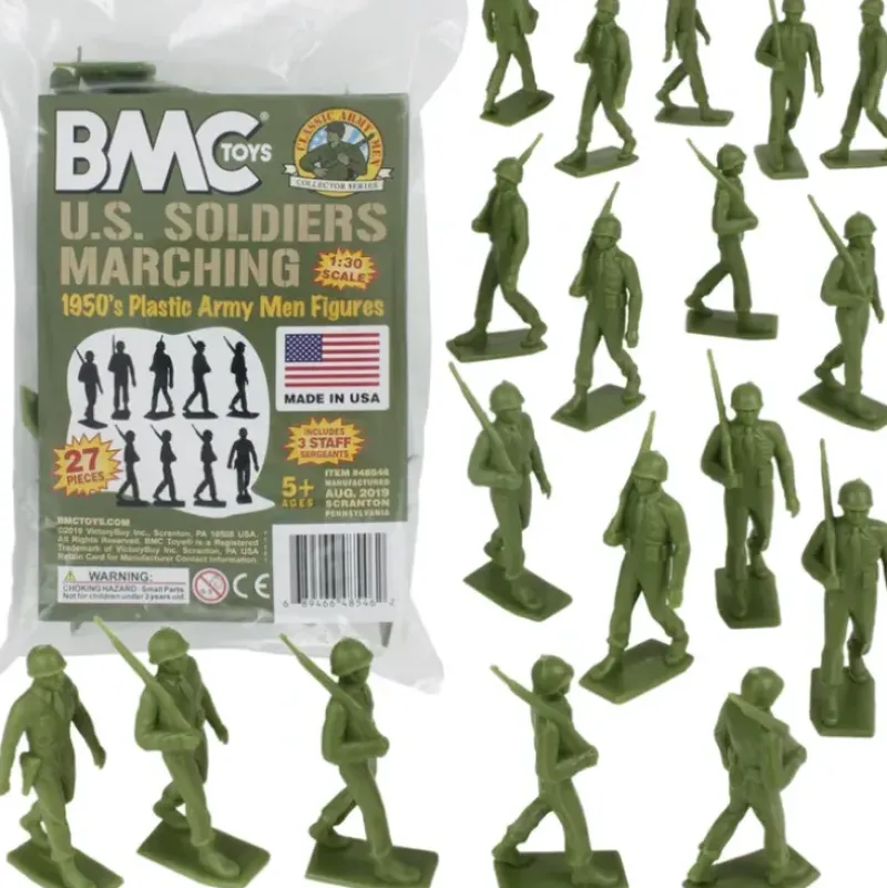 Airplane Model*BMC Toys 48546 US Army Soldiers Marching - Miniature Marvels: Airplane Models & Painted Dice