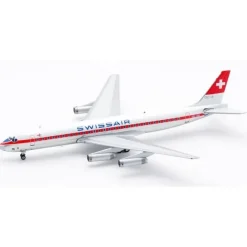 Airplane Model*B-Models B-862-IDG-P 1:200 SWISSAIR DC8-62 HB-IDG - Miniature Marvels: Airplane Models & Painted Dice