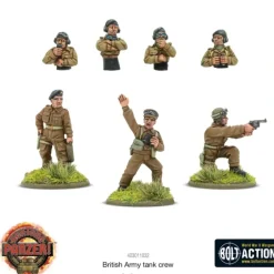 Shop All*Bolt Action - Bolt Action - Great Britain: British Army Tank Crew - Miniature Marvels: Airplane Models & Painted Dice
