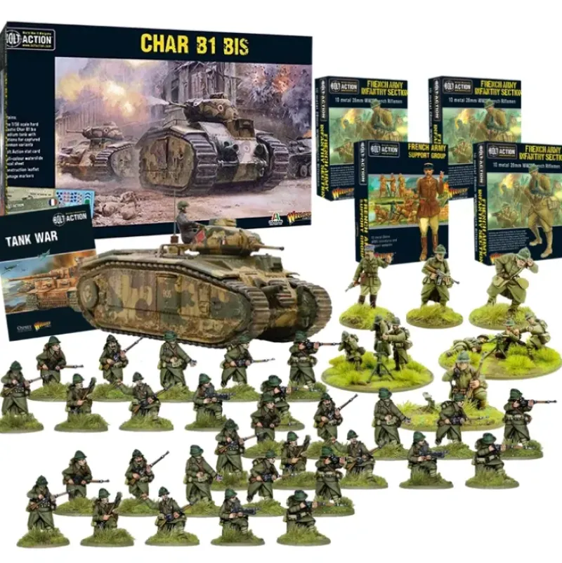 Shop All*Bolt Action - French Army Bundle - Miniature Marvels: Airplane Models & Painted Dice