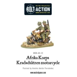 Shop All*Bolt Action - Germany: Afrika Korps Kradschutzen Motorcycle - Miniature Marvels: Airplane Models & Painted Dice