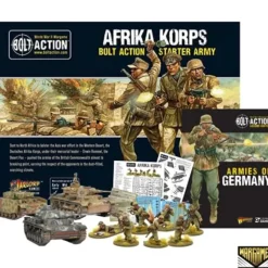 Shop All*Bolt Action - Germany: Afrika Korps Starter Set + Digital Guide: Armies of Germany 2nd Edition - Miniature Marvels: Airplane Models & Painted Dice