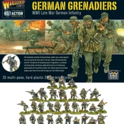 Shop All*Bolt Action - Germany: German Grenadiers WWII Late War Infantry - Miniature Marvels: Airplane Models & Painted Dice