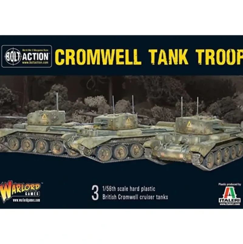 Shop All*Bolt Action - Great Britain: Cromwell Tank Troop - Miniature Marvels: Airplane Models & Painted Dice