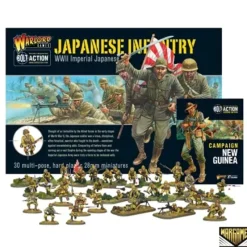 Shop All*Bolt Action - Japan: Imperial Japanese Infantry Set + Digital Guide: New Guinea - Miniature Marvels: Airplane Models & Painted Dice