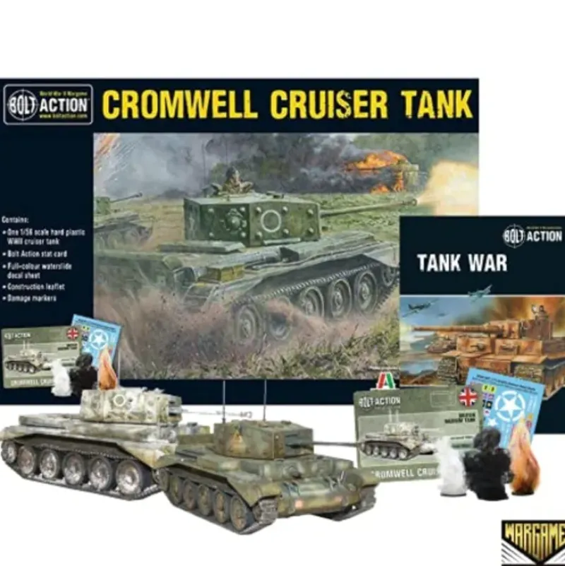 Shop All*Bolt Action - Tank War: Cromwell Cruiser Tank + Digital Guide - Miniature Marvels: Airplane Models & Painted Dice