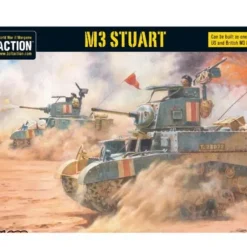 Shop All*Bolt Action - Tank War: M3 Stuart + Digital Guide - Miniature Marvels: Airplane Models & Painted Dice