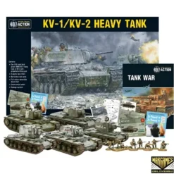 Shop All*Bolt Action - Tank War: Soviet KV1/2 Heavy Tank + Digital Guide: Tank War - Miniature Marvels: Airplane Models & Painted Dice
