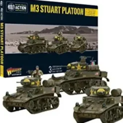 Shop All*Bolt Action - USA: M3 Stuart Platoon - Miniature Marvels: Airplane Models & Painted Dice