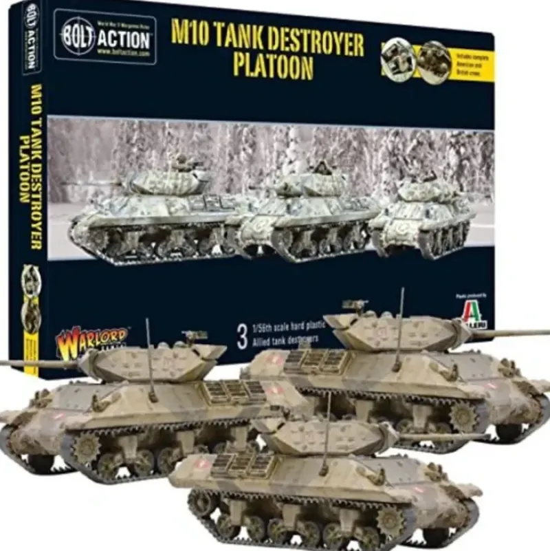 Shop All*Bolt Action - USA: M10 Tank Destroyer Platoon - Miniature Marvels: Airplane Models & Painted Dice