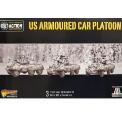 Shop All*Bolt Action - USA: M8/M20 Greyhound Scout Car Platoon - Miniature Marvels: Airplane Models & Painted Dice