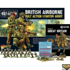Shop All*Bolt Action: British Airborne Starter Army Set + Digital Guide: Armies of Great Britain - Miniature Marvels: Airplane Models & Painted Dice