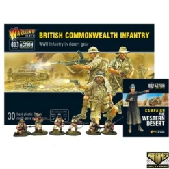 Shop All*Bolt Action: British Commonwealth Infantry Set + Digital Guide: The Western Desert - Miniature Marvels: Airplane Models & Painted Dice