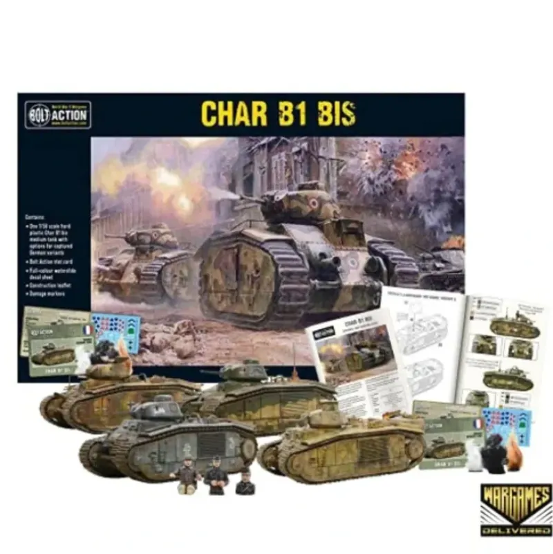 Shop All*Bolt Action: Char B1 Bis + Digital Guide: Tank War - Miniature Marvels: Airplane Models & Painted Dice